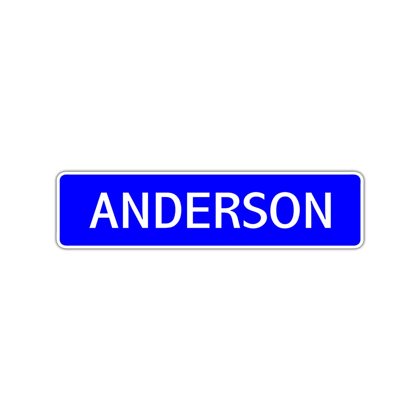 Anderson Street Sign Children Name Room Plate