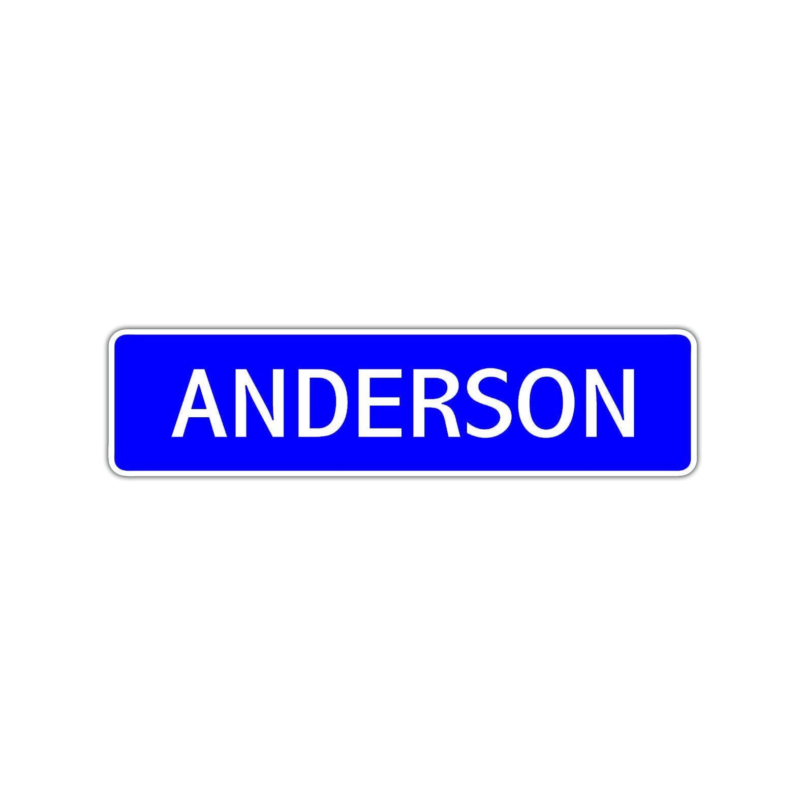 Anderson Street Sign Children Name Room Plate
