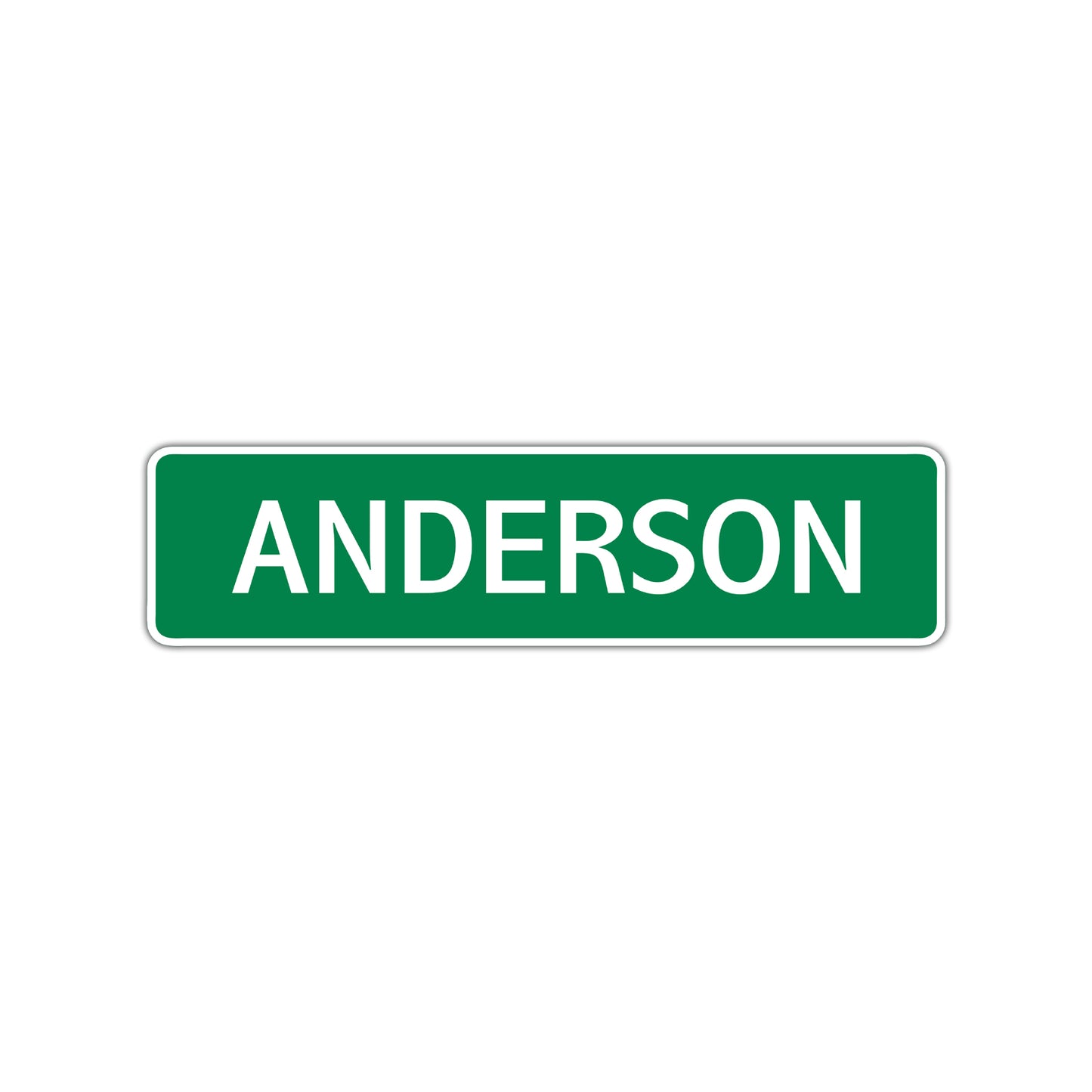 Anderson Street Sign Children Name Room Plate