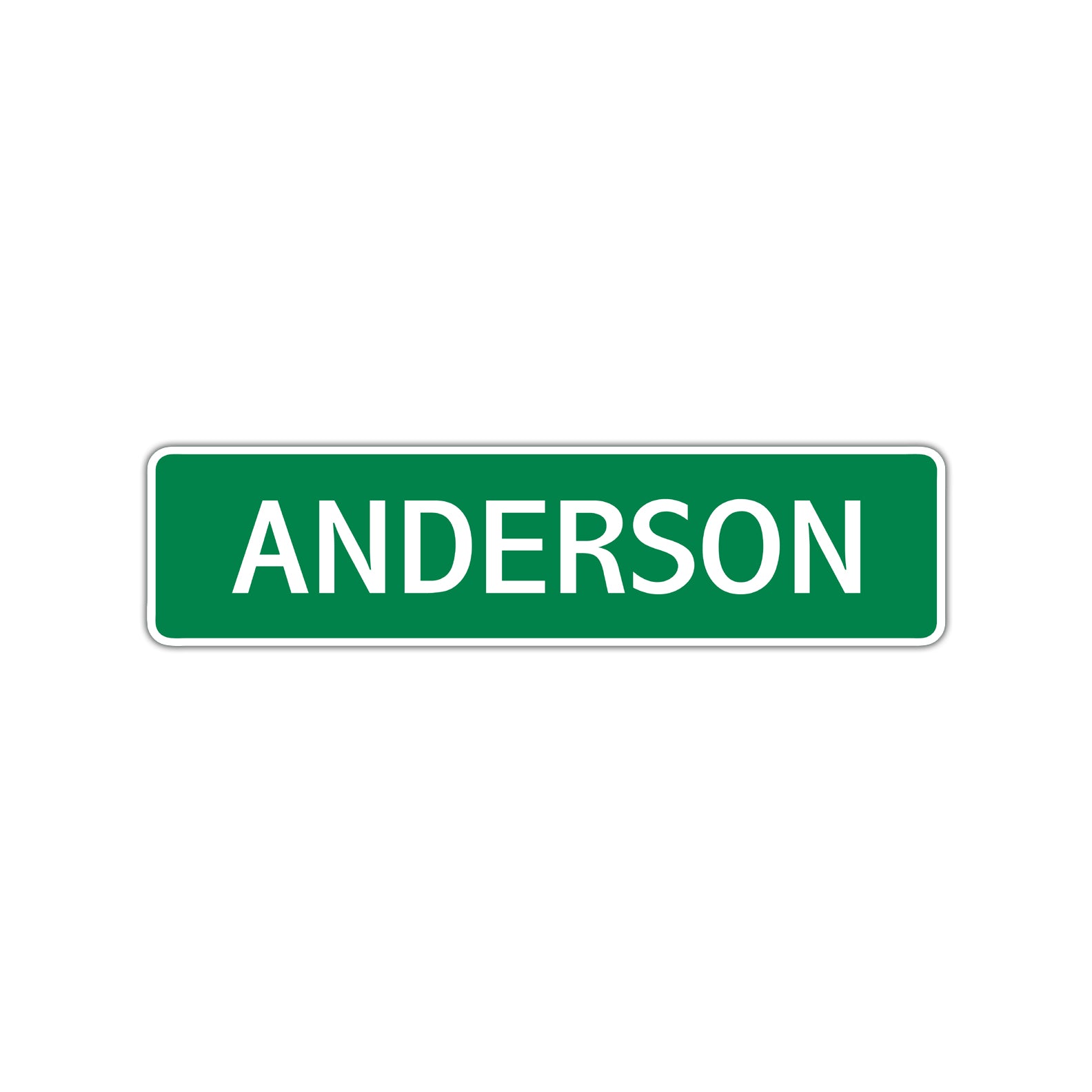 Anderson Street Sign Children Name Room Plate