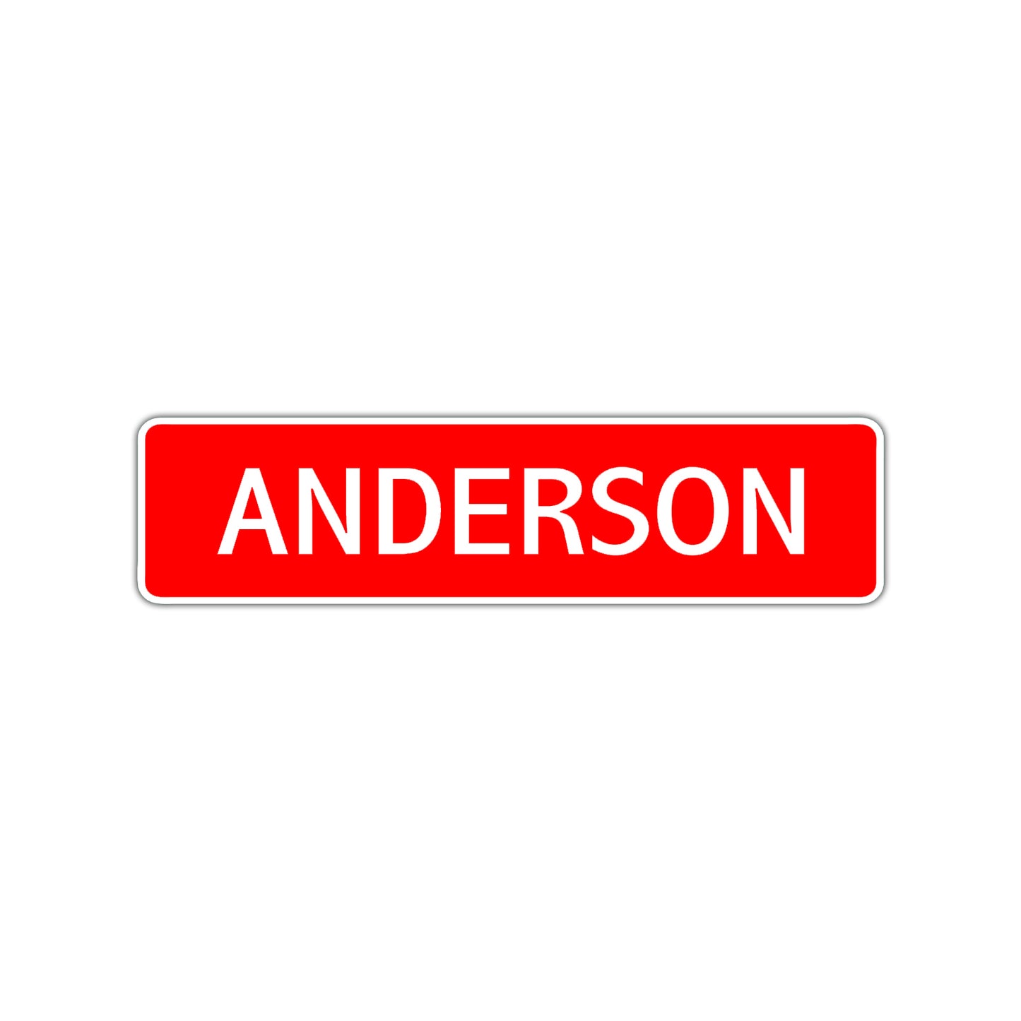 Anderson Street Sign Children Name Room Plate