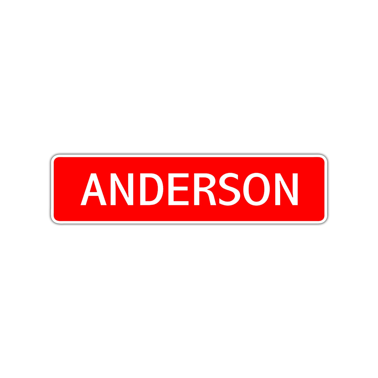 Anderson Street Sign Children Name Room Plate