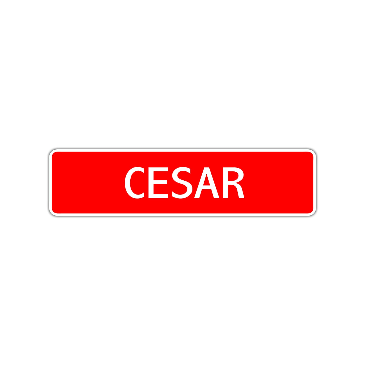 Cesar Street Sign Children Name Room Plate