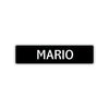 Mario Street Sign Children Name Room Plate