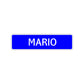 Mario Street Sign Children Name Room Plate