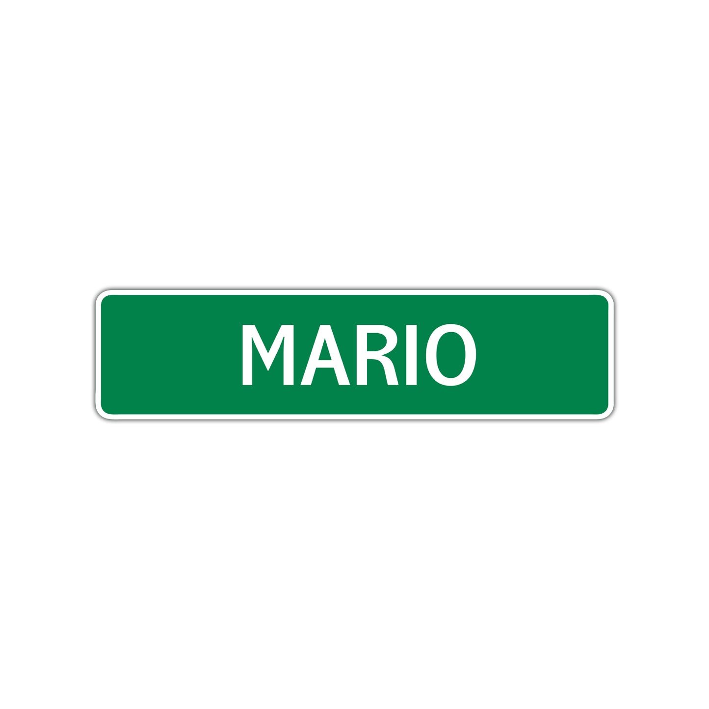 Mario Street Sign Children Name Room Plate