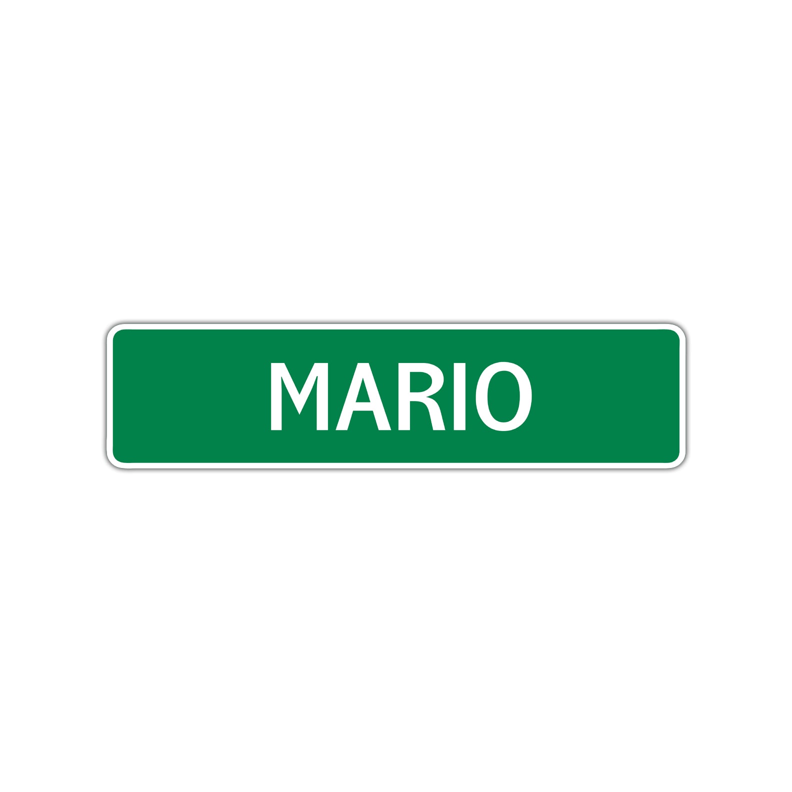 Mario Street Sign Children Name Room Plate
