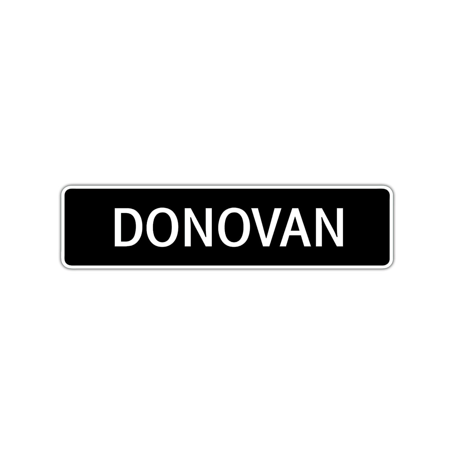 Donovan Street Sign Children Name Room Plate