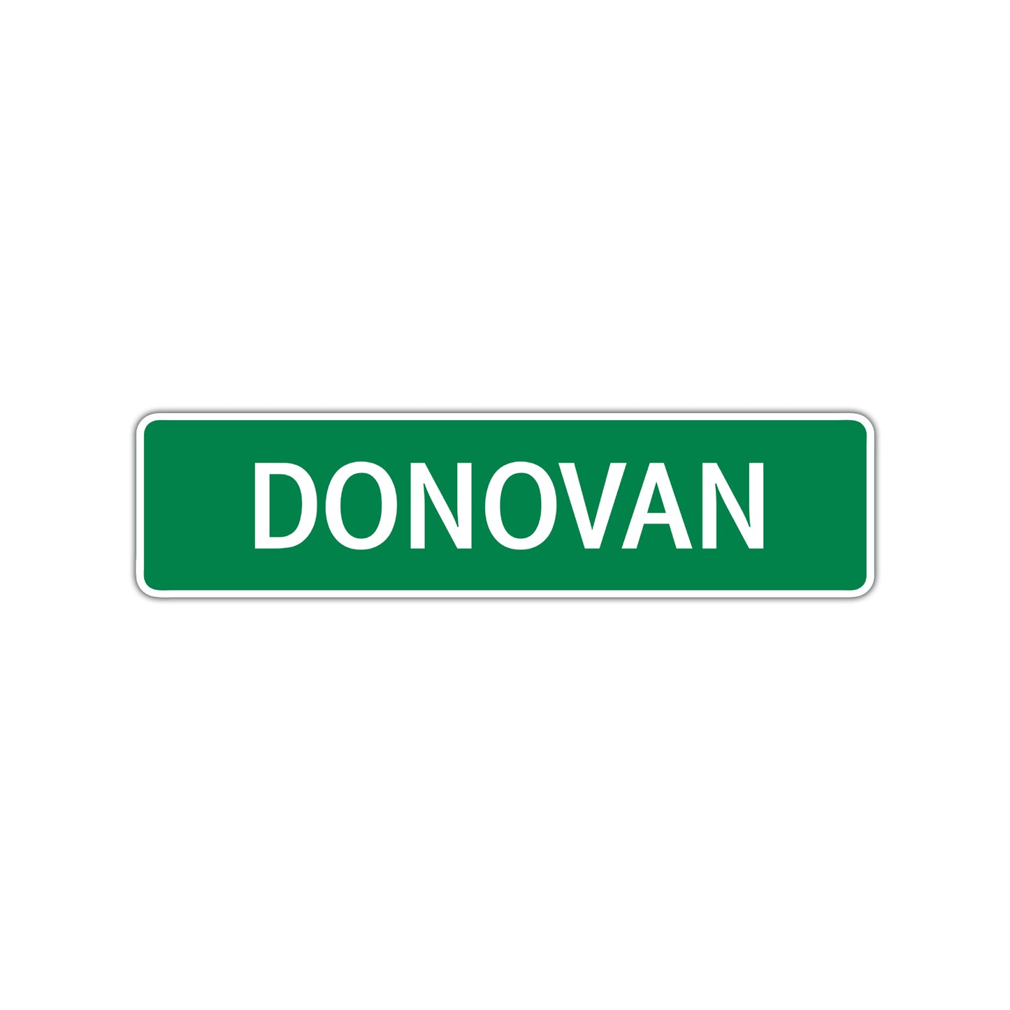Donovan Street Sign Children Name Room Plate