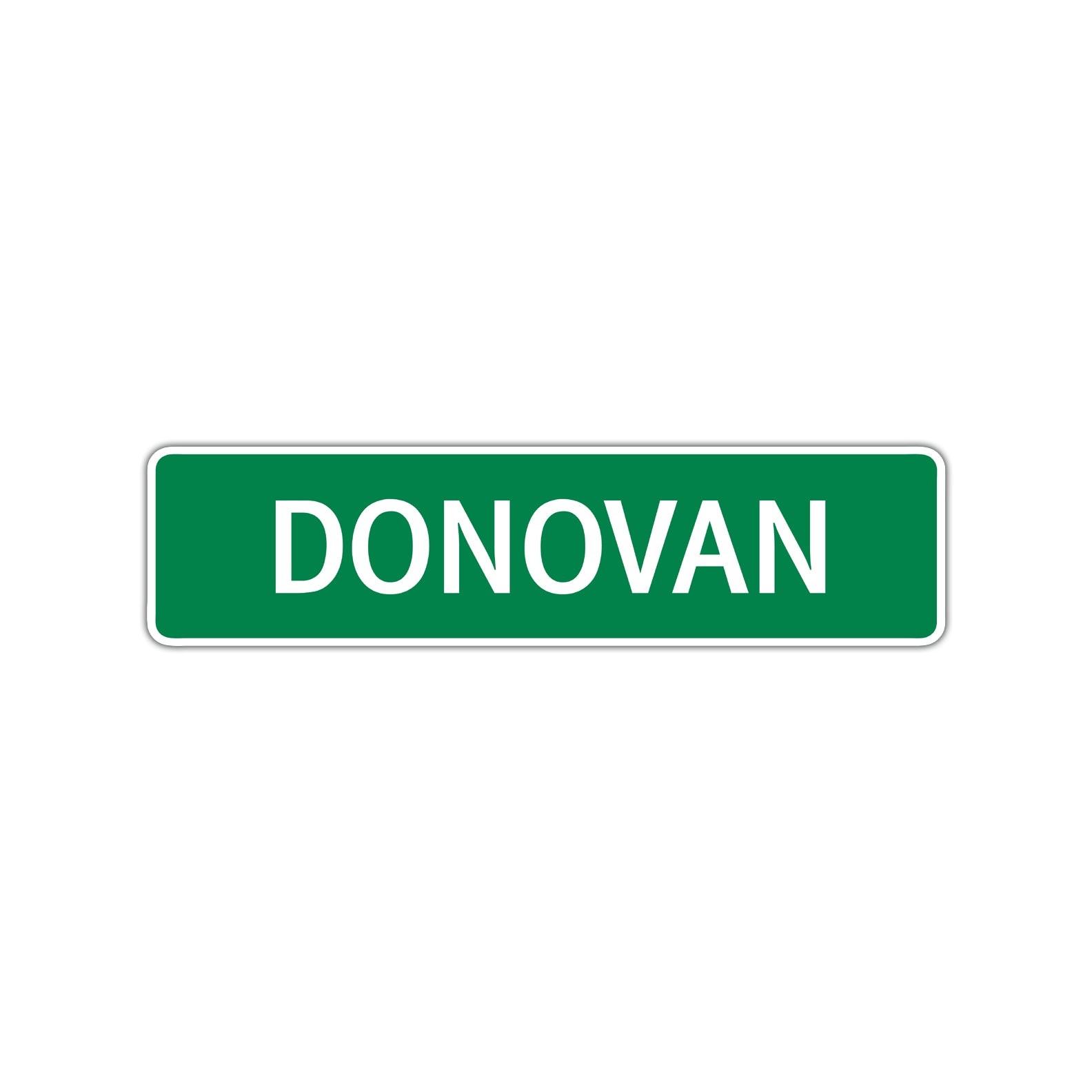 Donovan Street Sign Children Name Room Plate