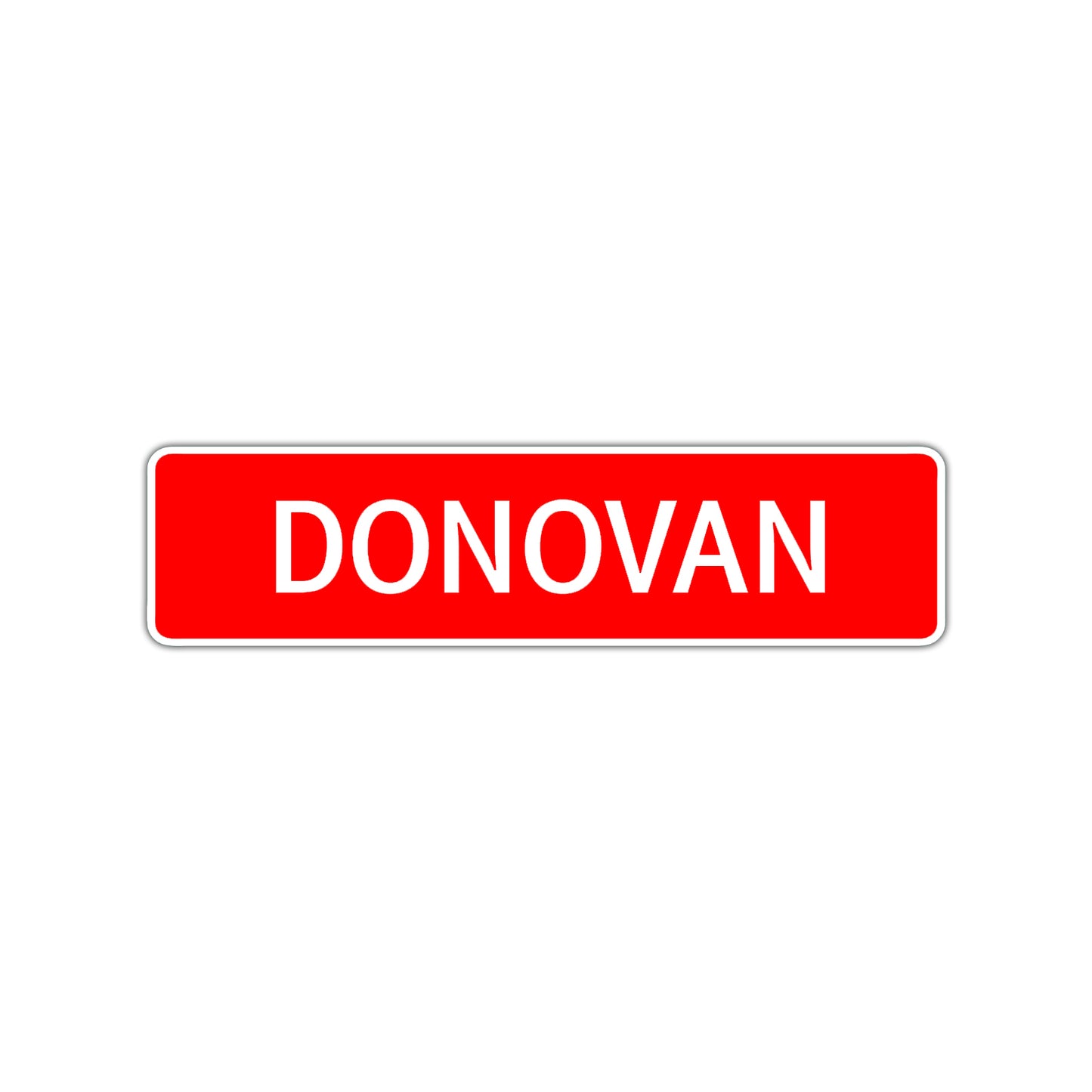 Donovan Street Sign Children Name Room Plate