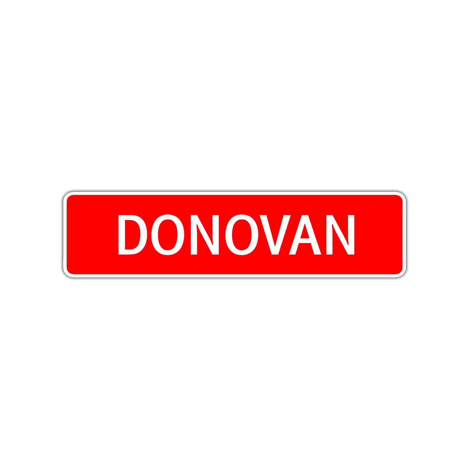 Donovan Street Sign Children Name Room Plate