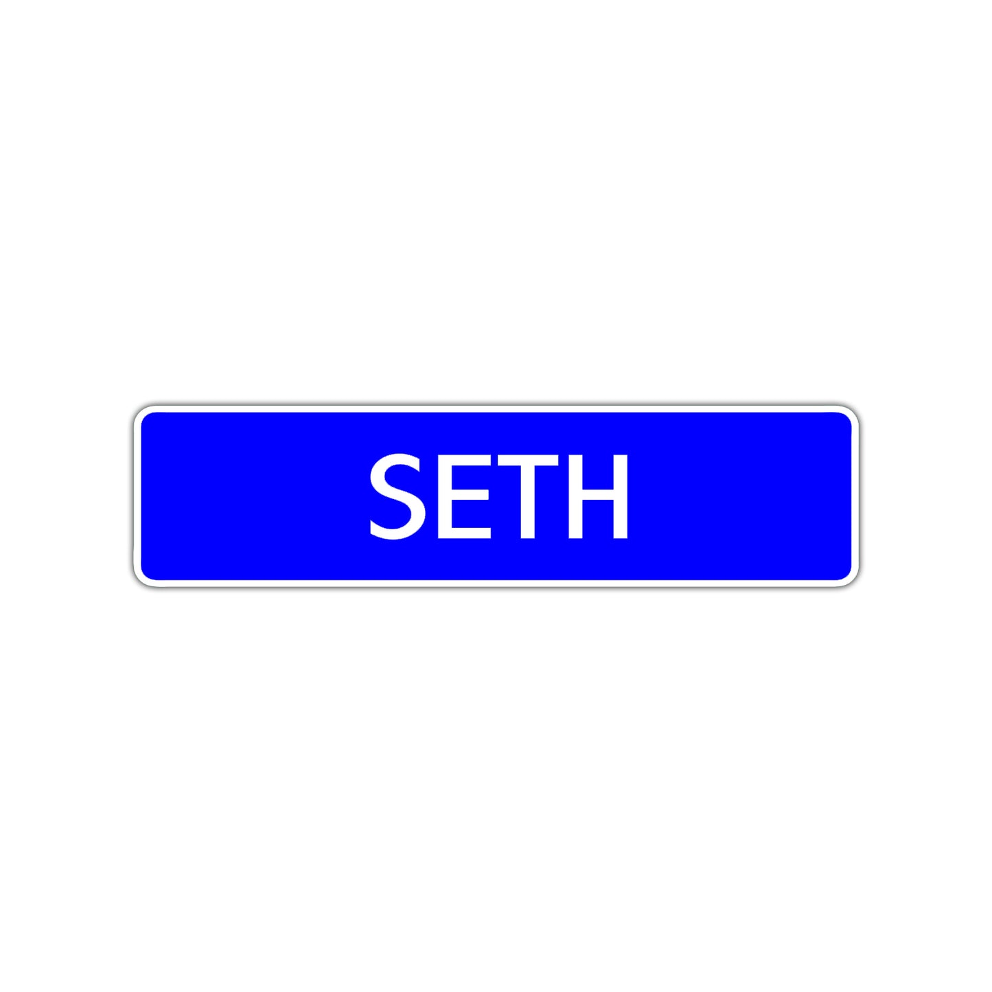 Seth Street Sign Children Name Room Plate