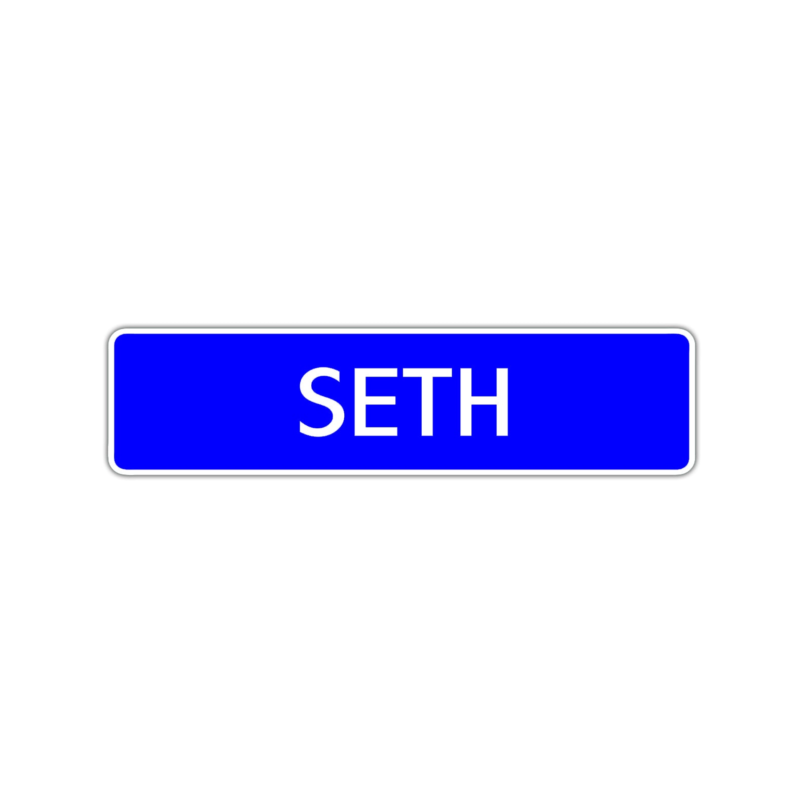Seth Street Sign Children Name Room Plate