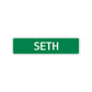 Seth Street Sign Children Name Room Plate