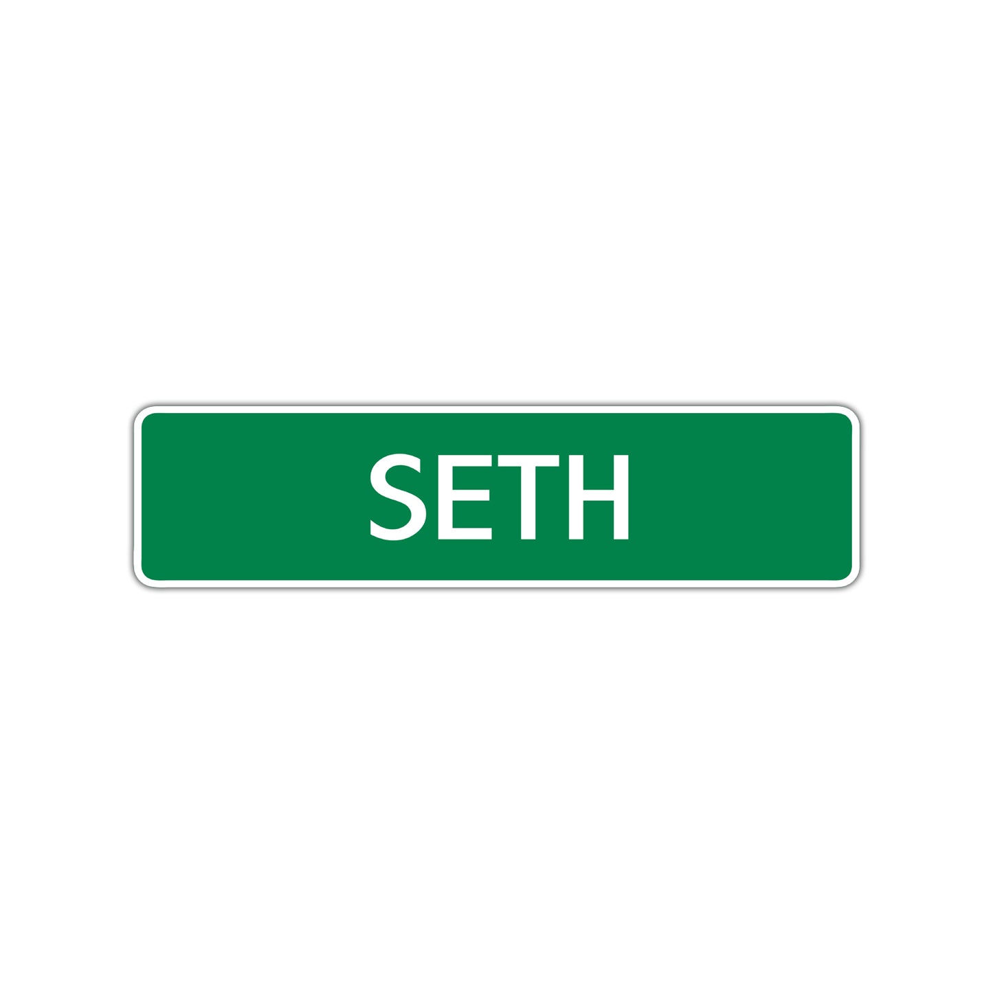 Seth Street Sign Children Name Room Plate