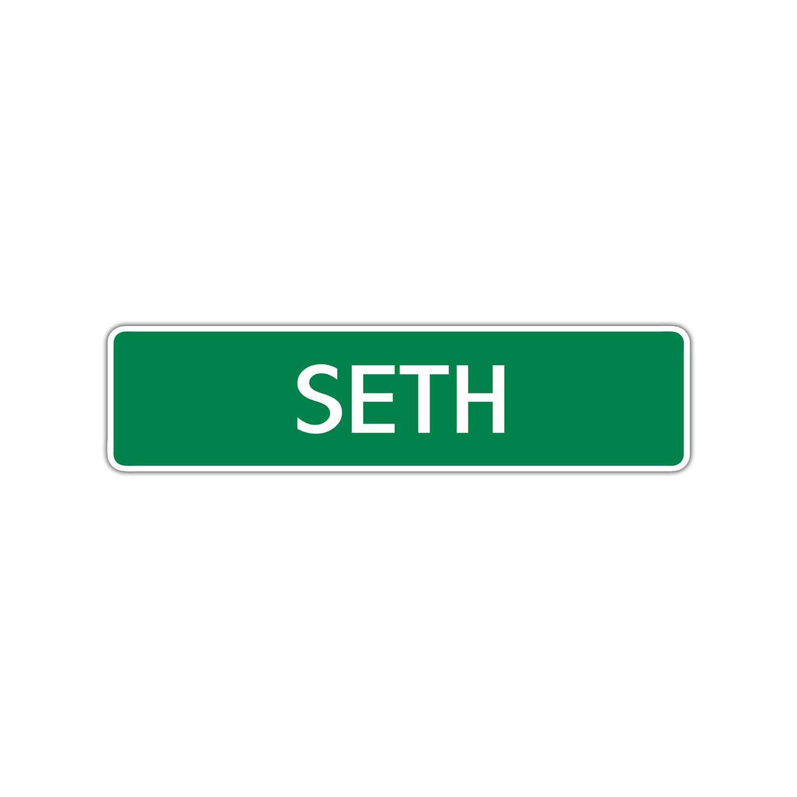 Seth Street Sign Children Name Room Plate