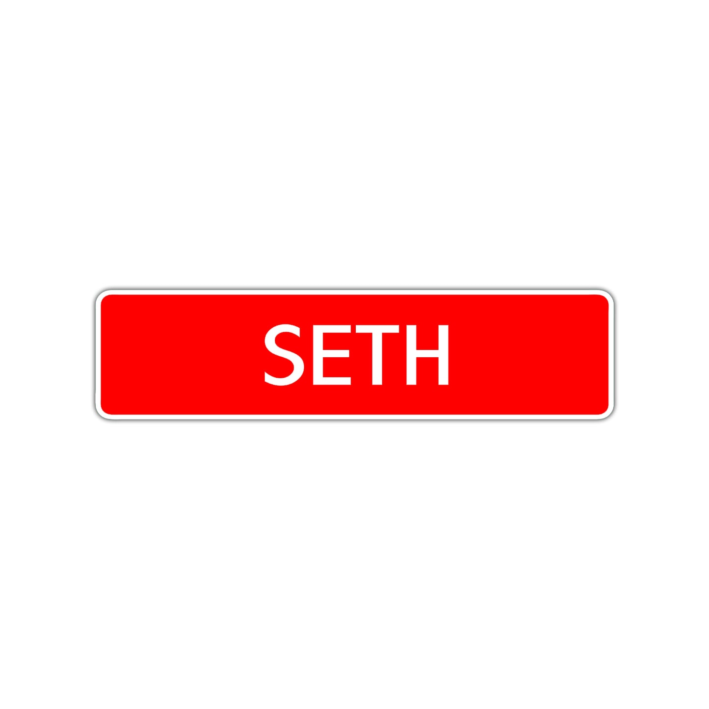 Seth Street Sign Children Name Room Plate