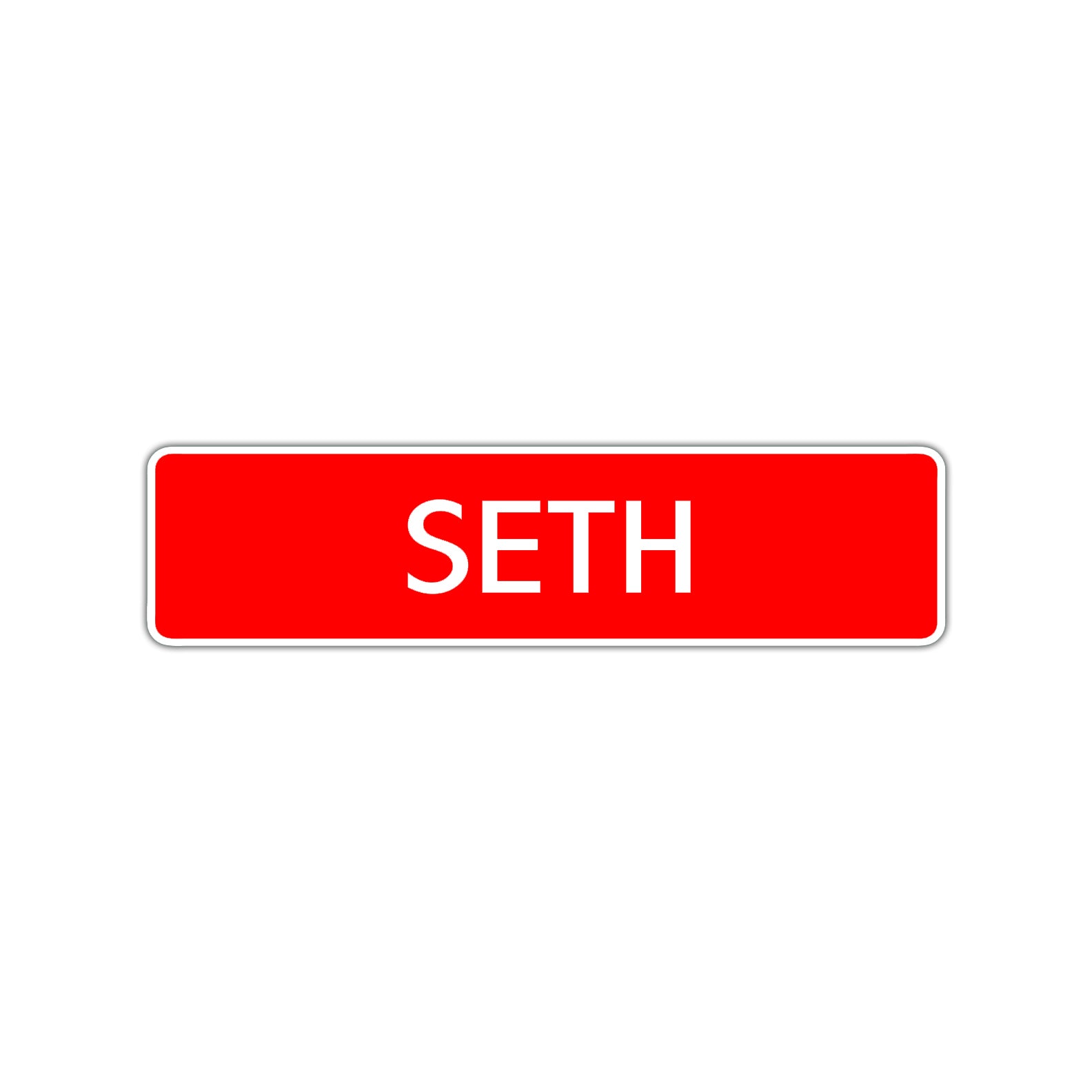 Seth Street Sign Children Name Room Plate