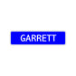 Garrett Street Sign Children Name Room Plate
