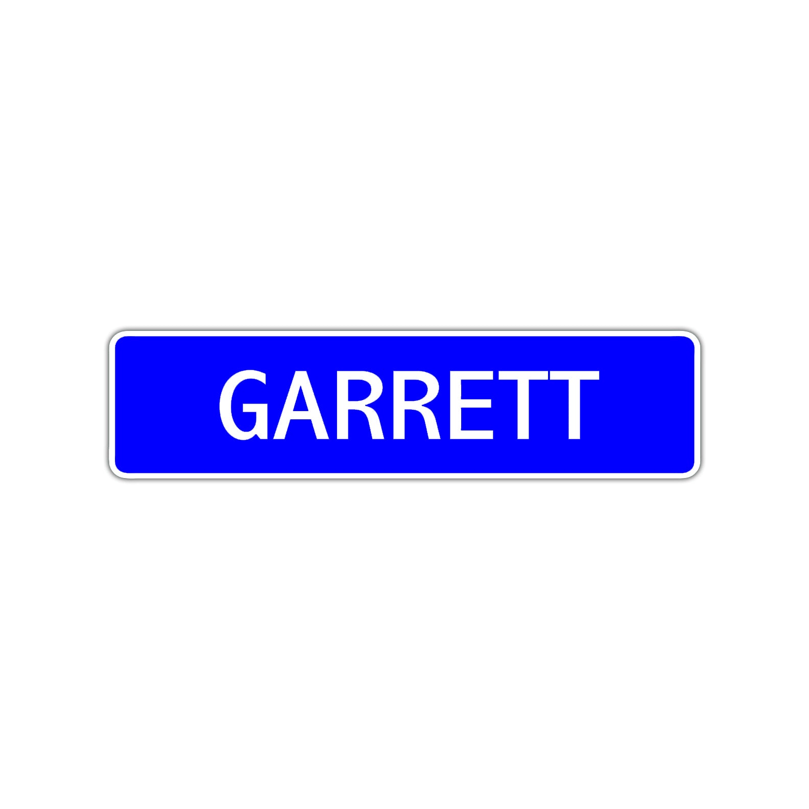 Garrett Street Sign Children Name Room Plate