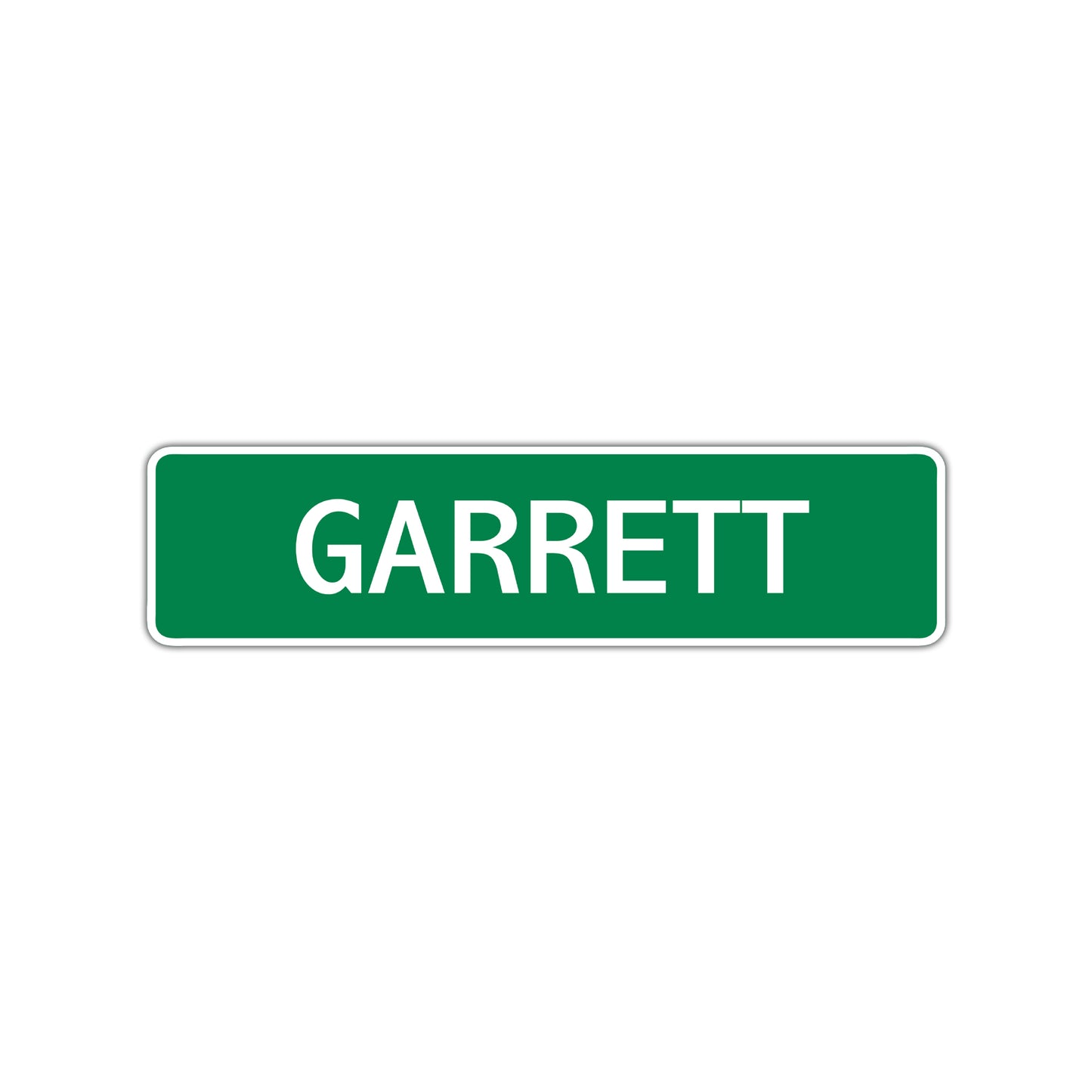 Garrett Street Sign Children Name Room Plate