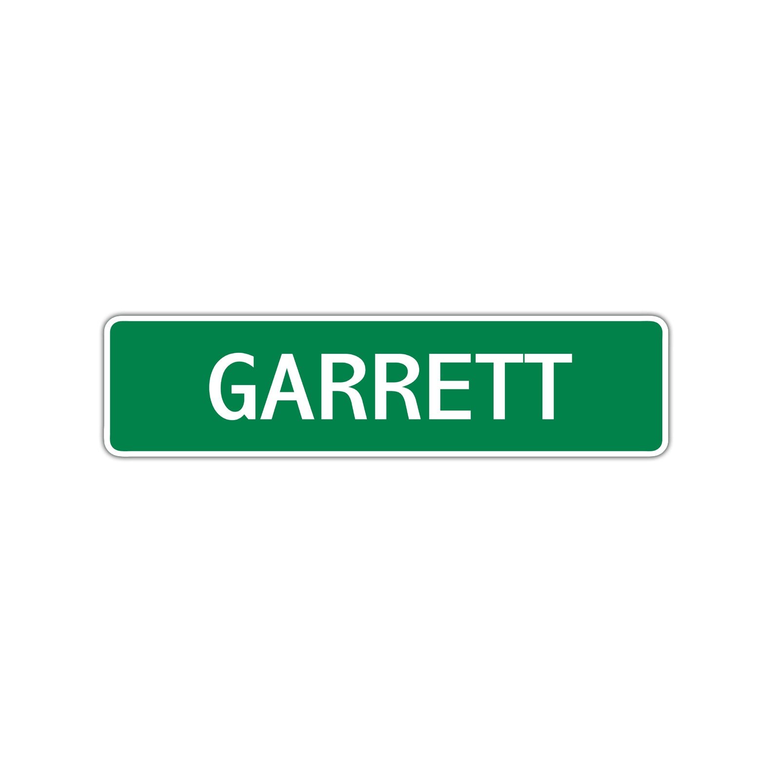 Garrett Street Sign Children Name Room Plate