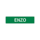 Enzo Street Sign Children Name Room Plate