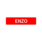 Enzo Street Sign Children Name Room Plate