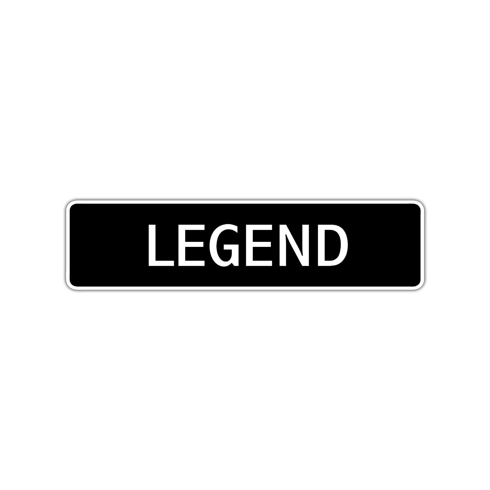 Legend Street Sign Children Name Room Plate