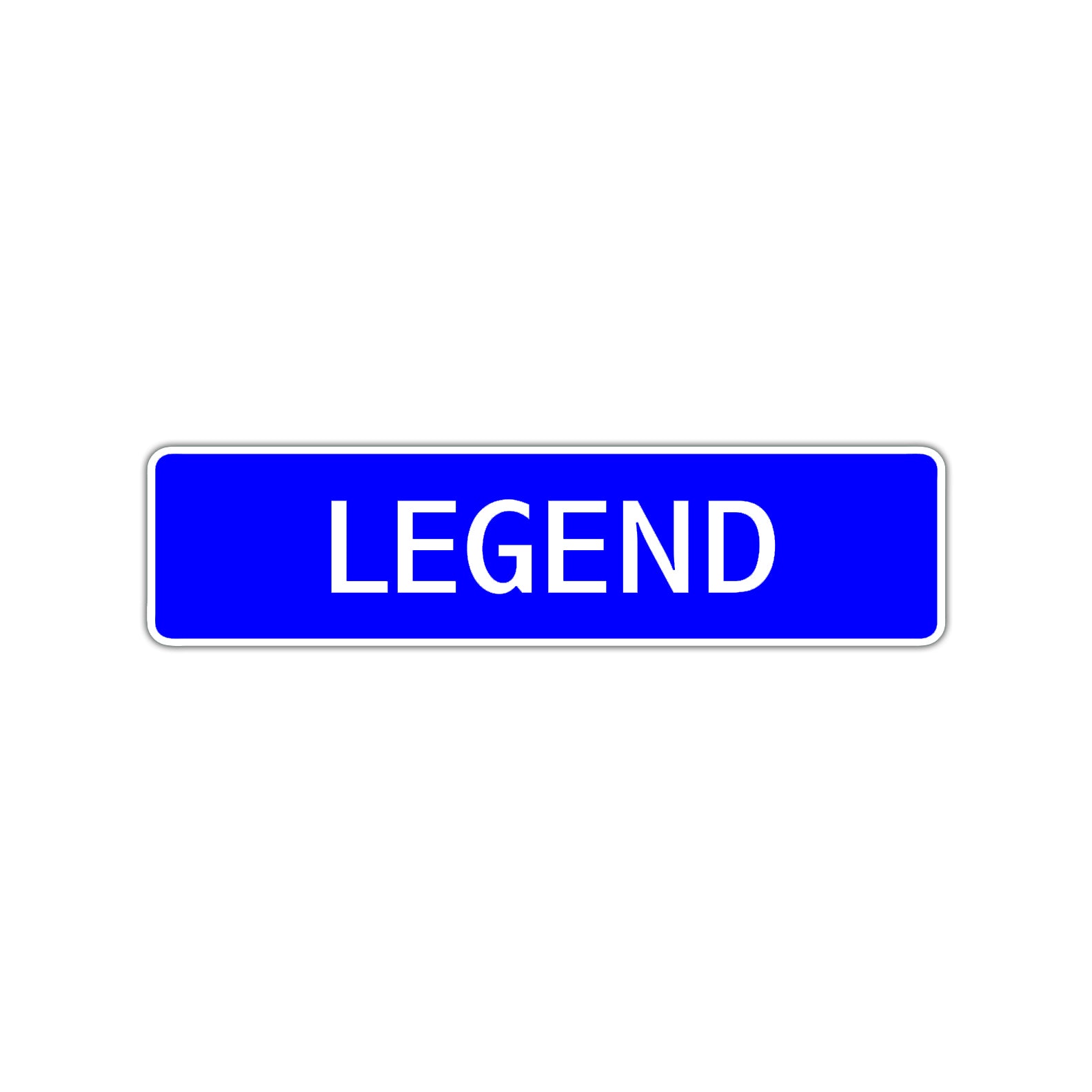 Legend Street Sign Children Name Room Plate