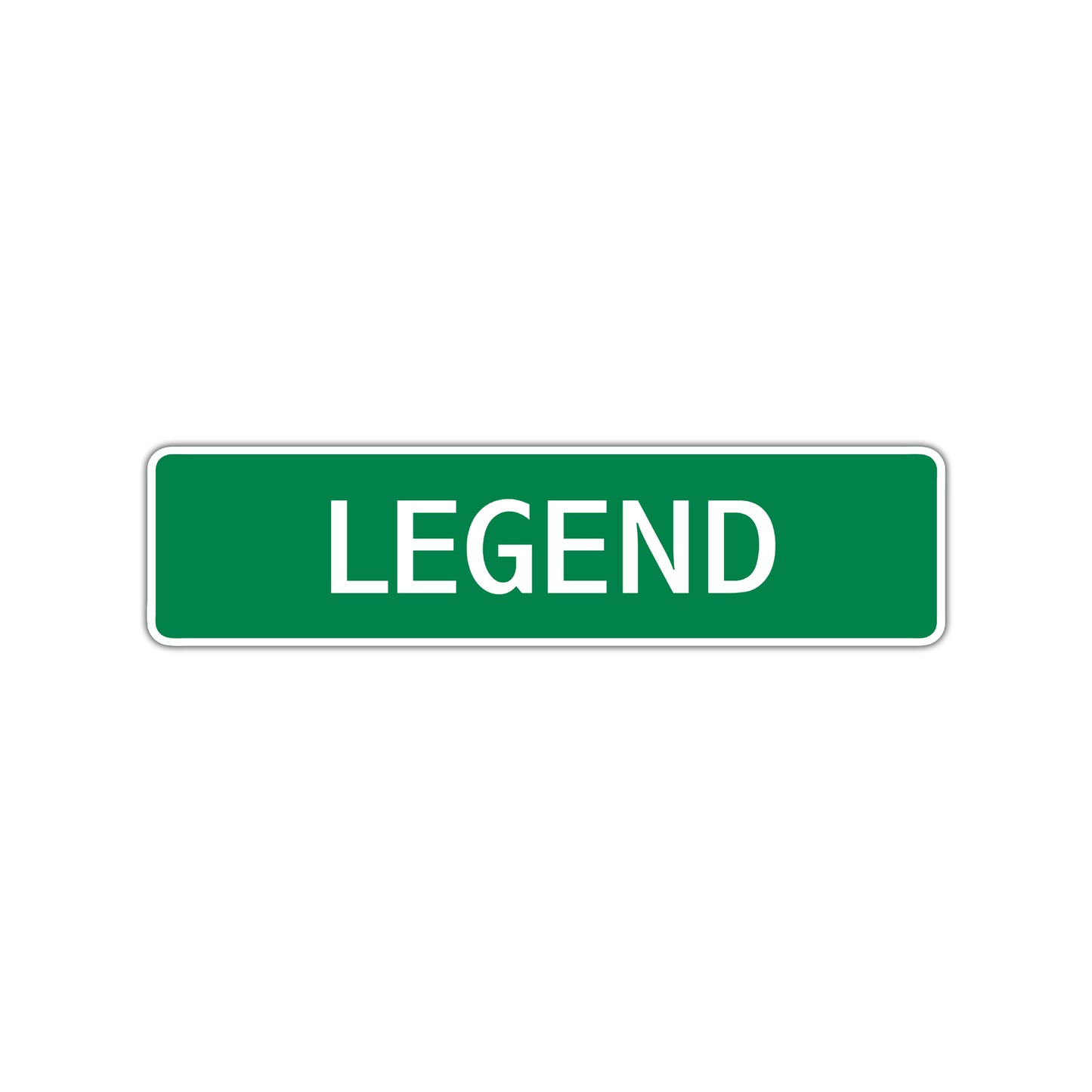 Legend Street Sign Children Name Room Plate