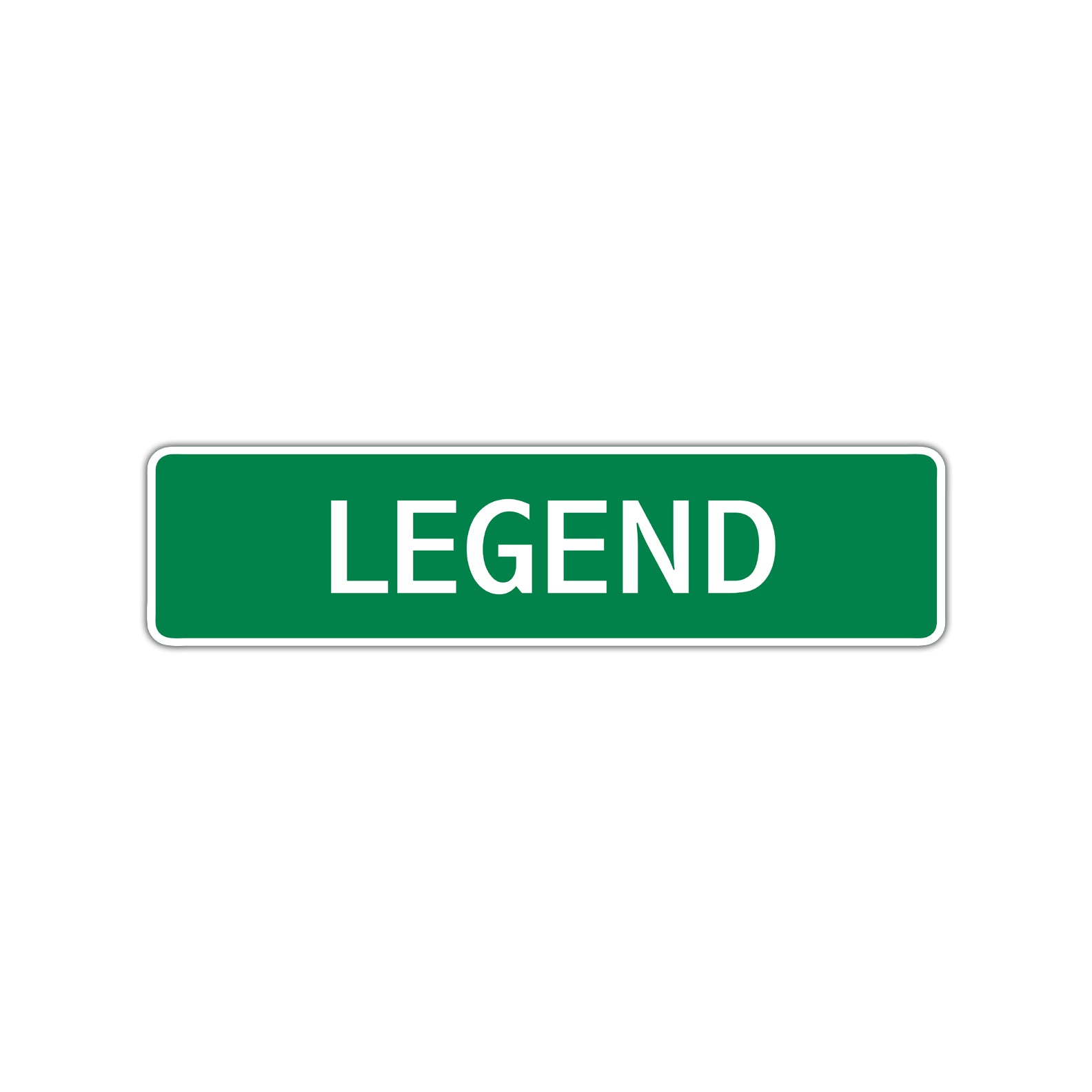 Legend Street Sign Children Name Room Plate