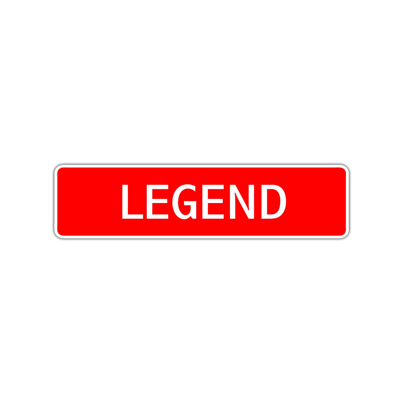 Legend Street Sign Children Name Room Plate