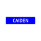 Caiden Street Sign Children Name Room Plate