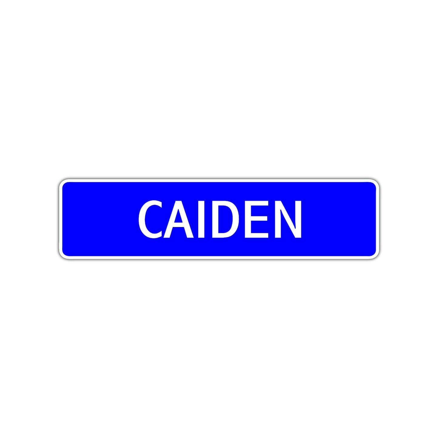 Caiden Street Sign Children Name Room Plate