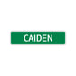 Caiden Street Sign Children Name Room Plate