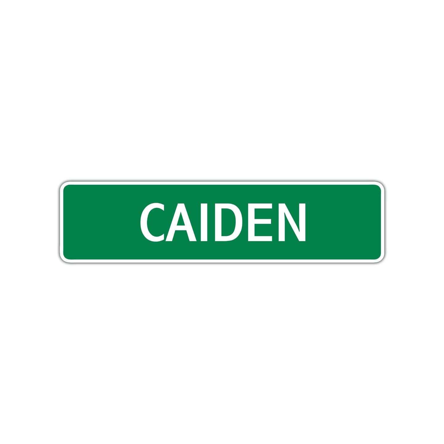 Caiden Street Sign Children Name Room Plate