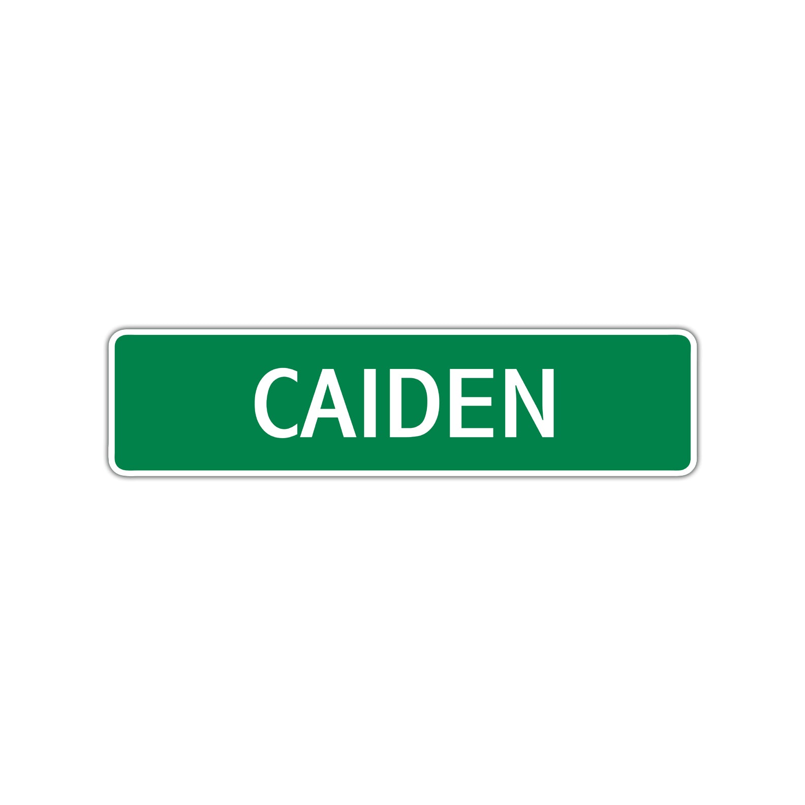 Caiden Street Sign Children Name Room Plate