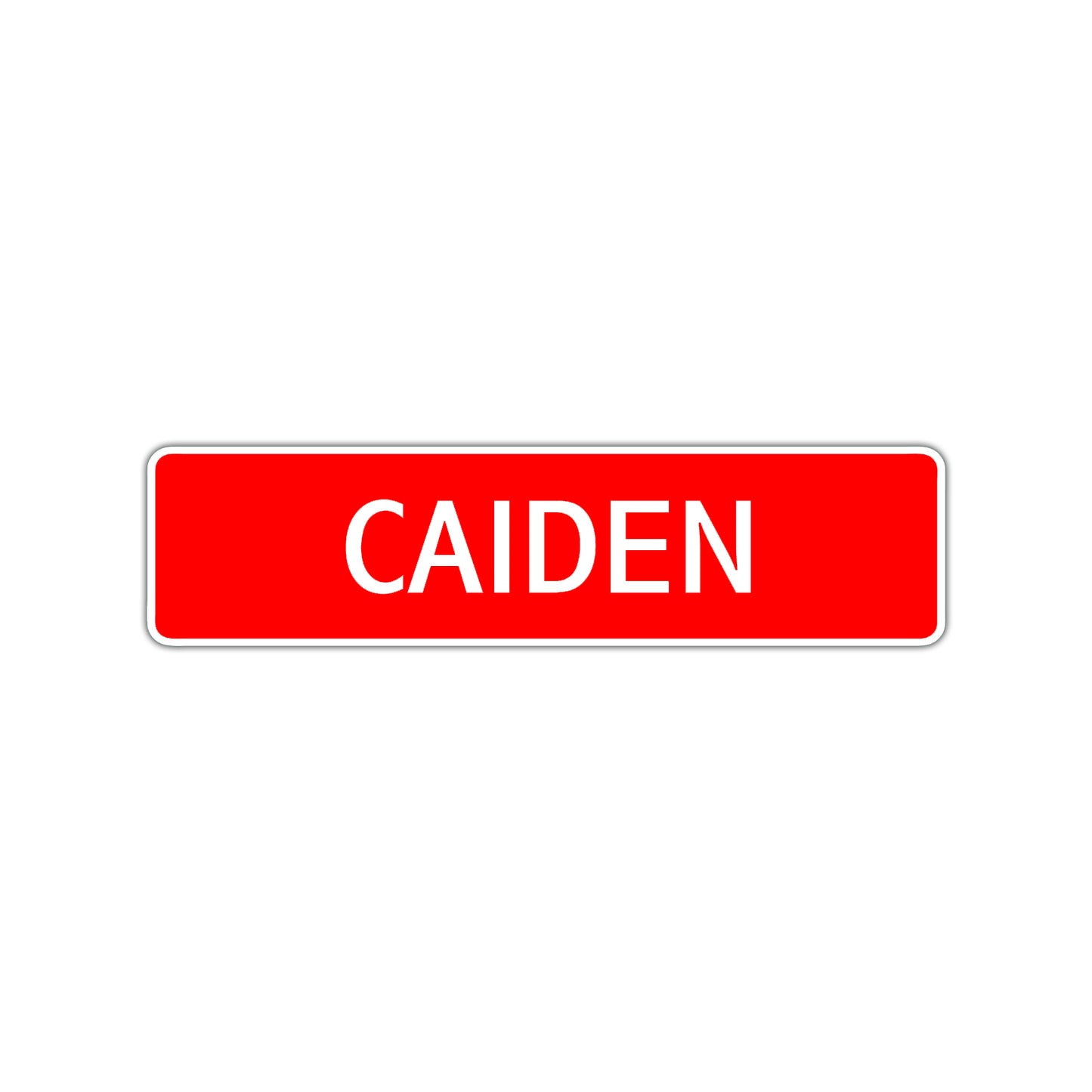 Caiden Street Sign Children Name Room Plate