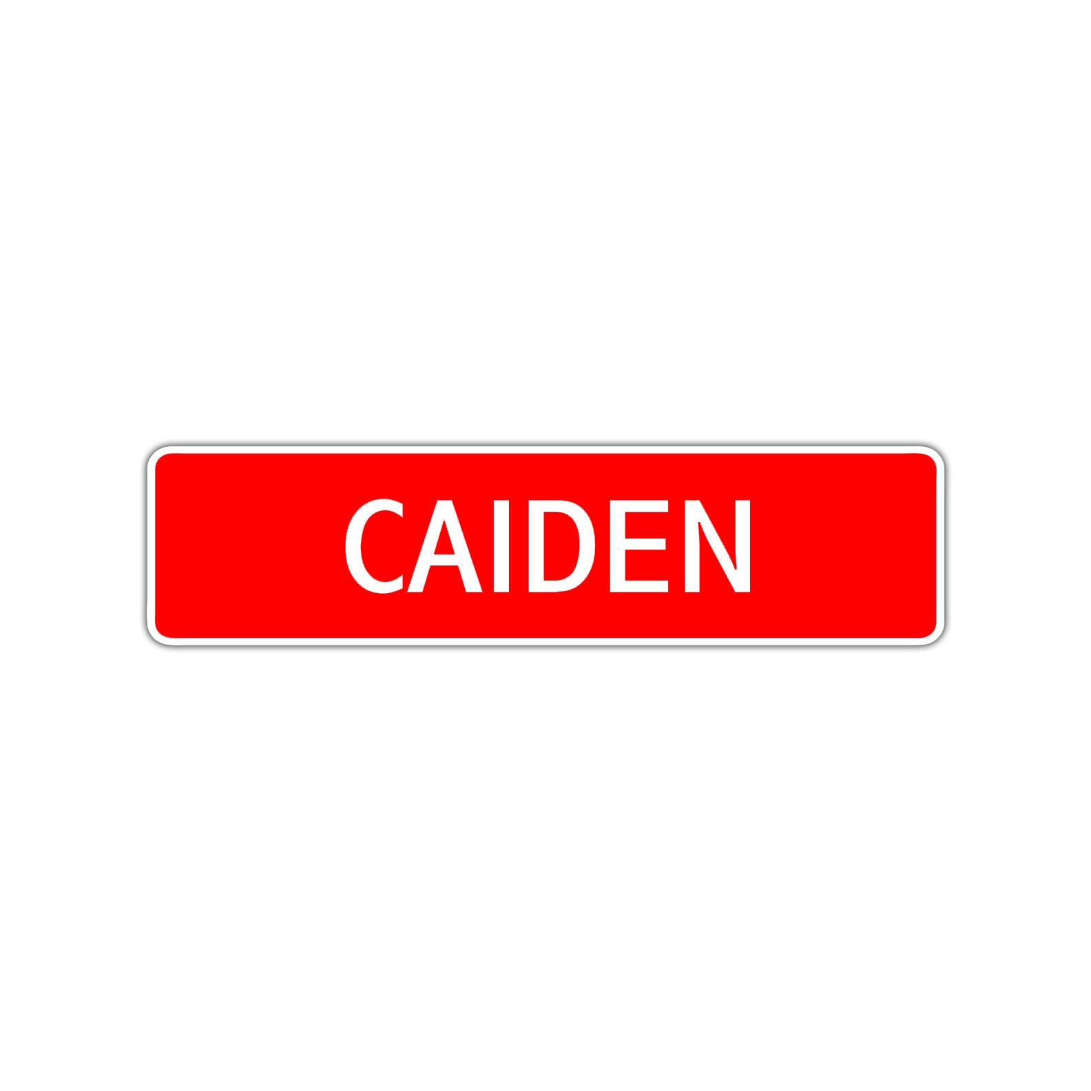 Caiden Street Sign Children Name Room Plate