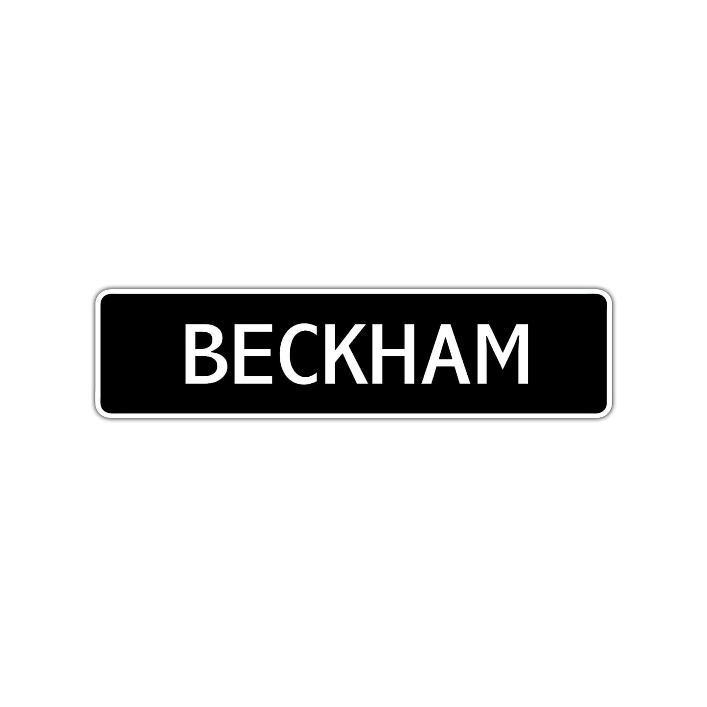 Beckham Street Sign Children Name Room Plate