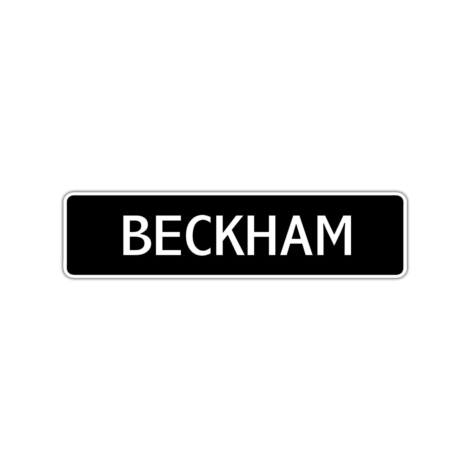 Beckham Street Sign Children Name Room Plate