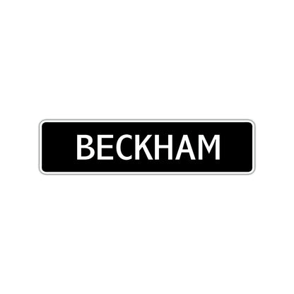 Beckham Street Sign Children Name Room Plate