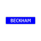 Beckham Street Sign Children Name Room Plate