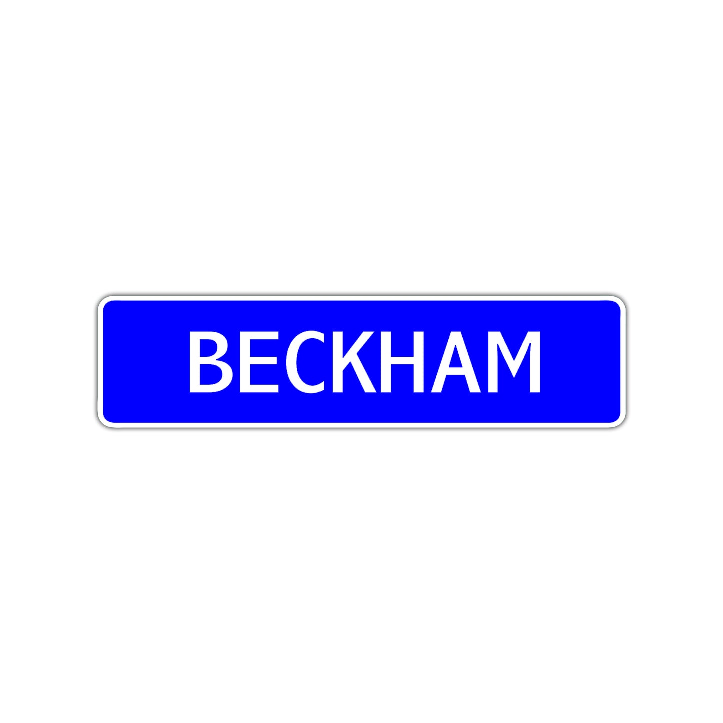 Beckham Street Sign Children Name Room Plate