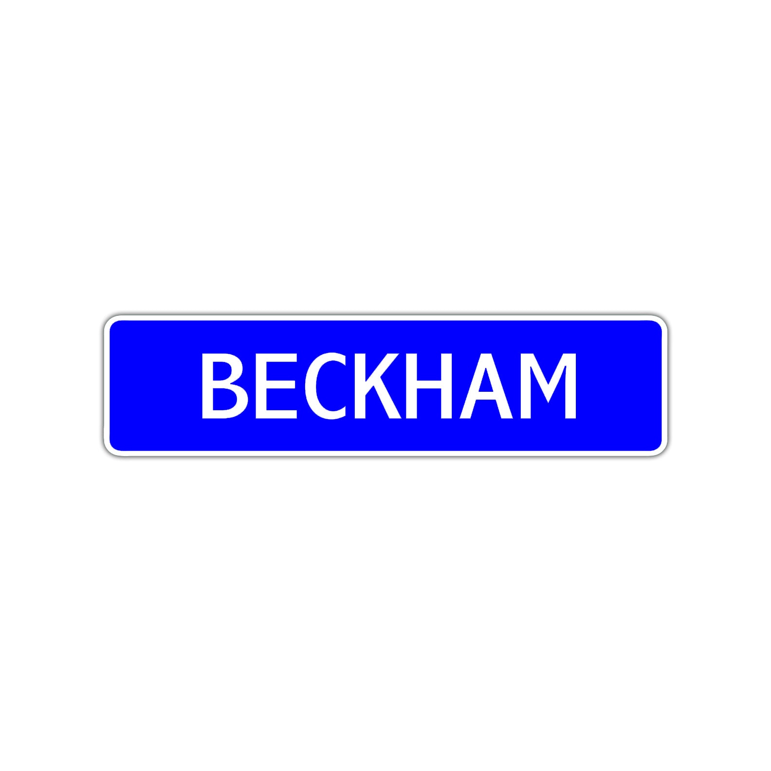 Beckham Street Sign Children Name Room Plate