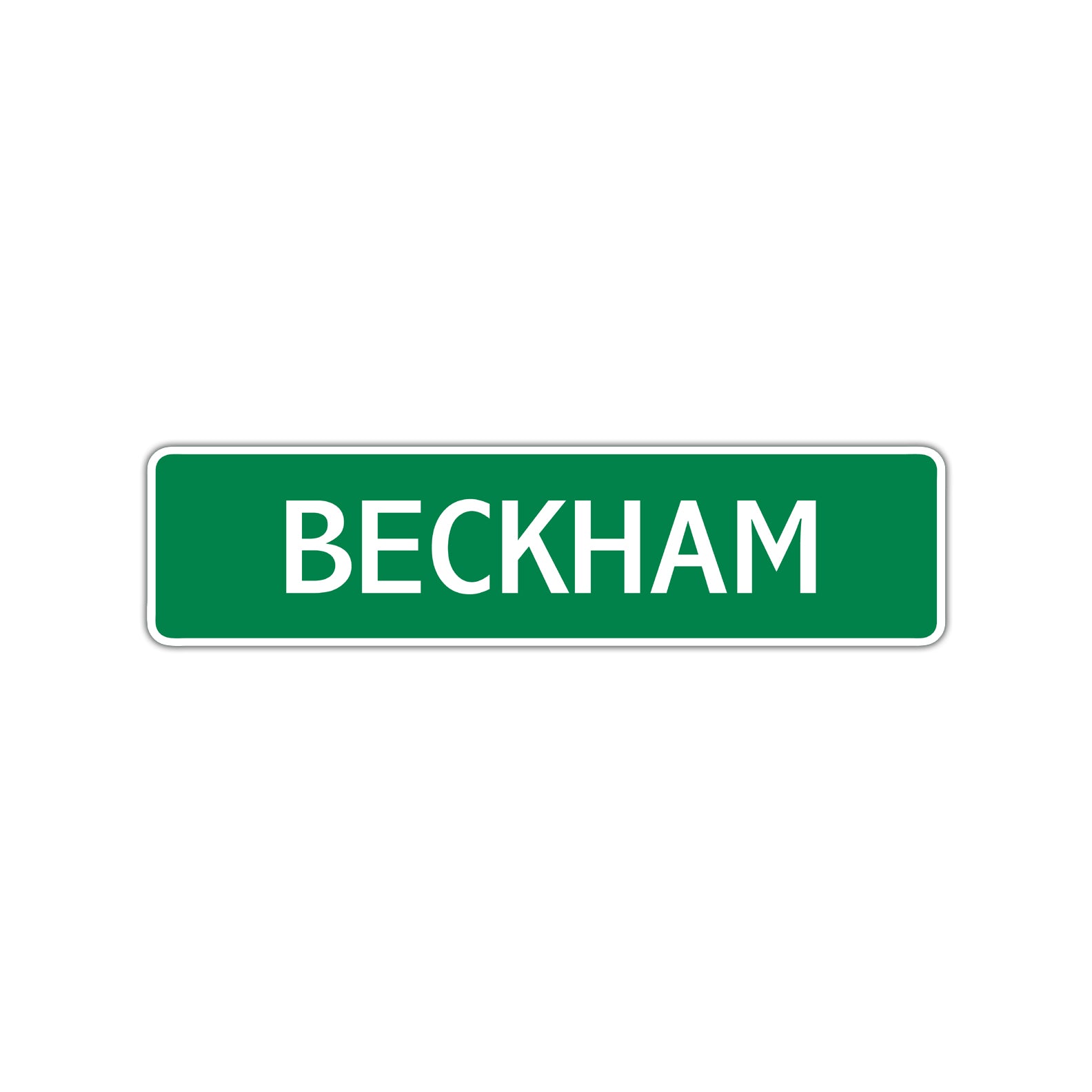 Beckham Street Sign Children Name Room Plate