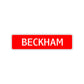Beckham Street Sign Children Name Room Plate