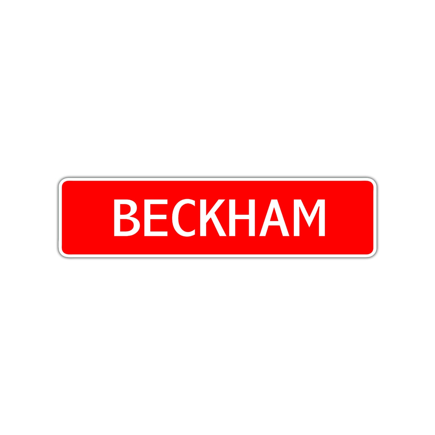 Beckham Street Sign Children Name Room Plate